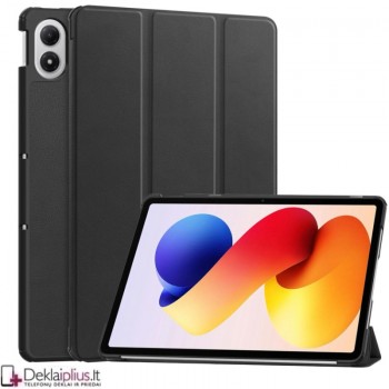 Dirbtinės odos atverčiamas dėklas -  juodas (Xiaomi Redmi Pad 2 Pro)